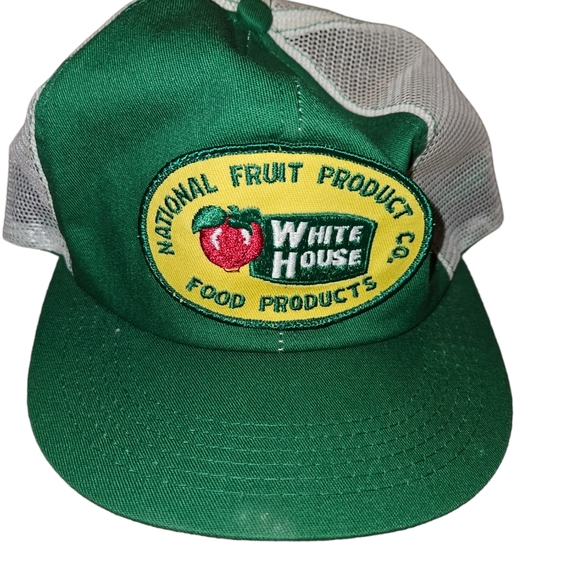 Other - Vintage 80s Green Snap back Hat White House Fruit Products